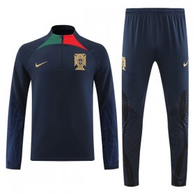Portugal Quarter Zip Sudadera De Entrenamiento 2022 Negra - Hombre